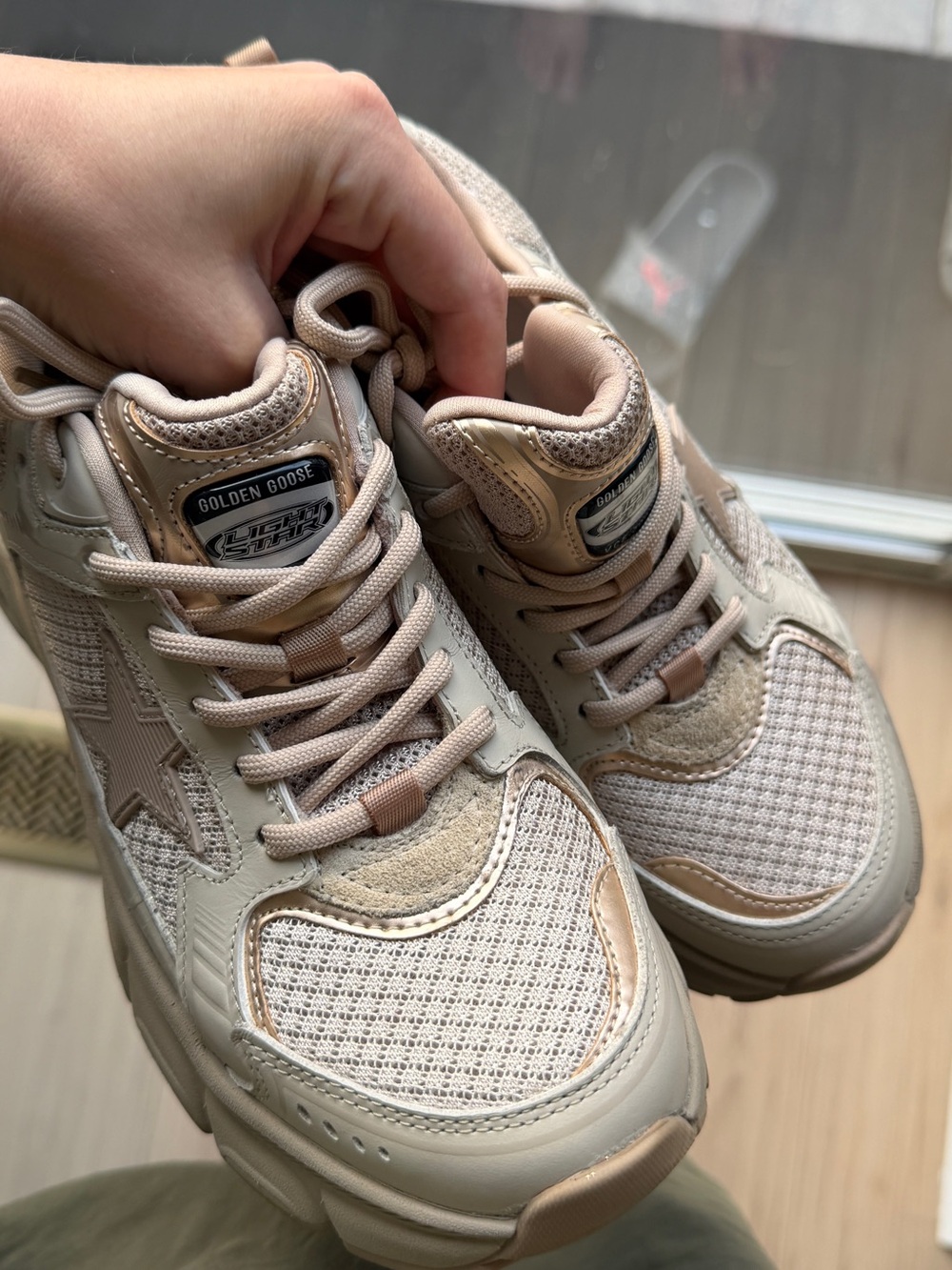 Golden Goose Taupe Women's Sneakers - Picture 6 of 6